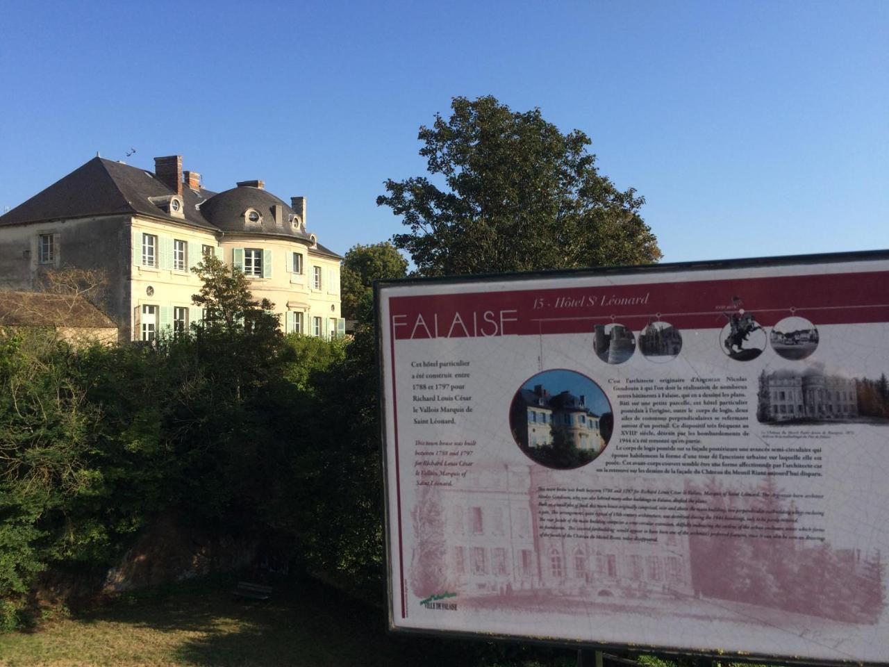 Castel Saint-Leonard Panzió Falaise  Kültér fotó